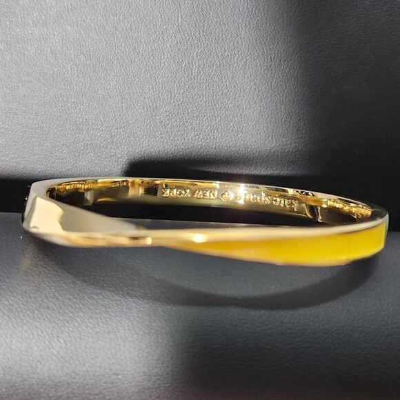 Kate Spade Gold and Yellow Bangle Bracelet - Picture 4 of 5